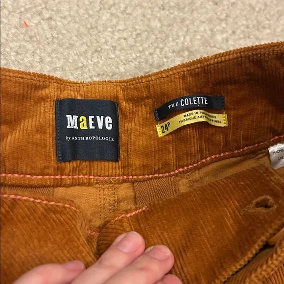 Maeve The Colette Corduroy Crop Wide-Leg Pants - Picture 3 of 6